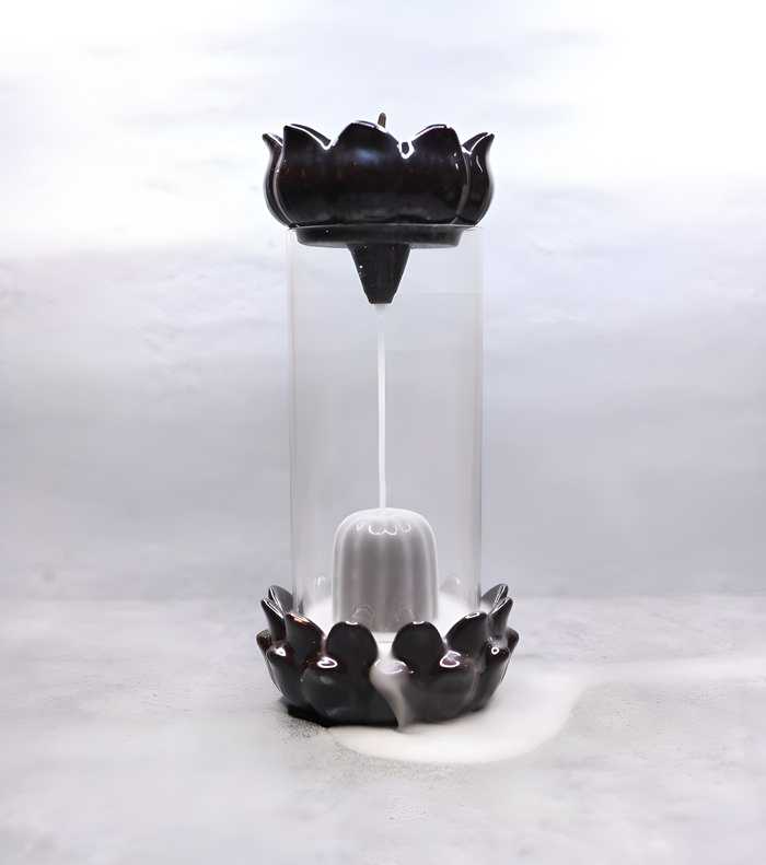 Shivling Design, Smoke Backflow Incense Burner Cone Incense Holder With 30 Backflow Incense Cones..