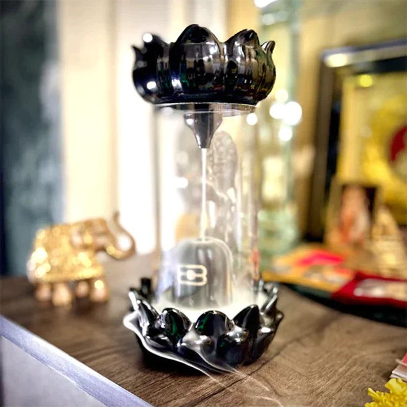 Shivling Design, Smoke Backflow Incense Burner Cone Incense Holder With 30 Backflow Incense Cones..