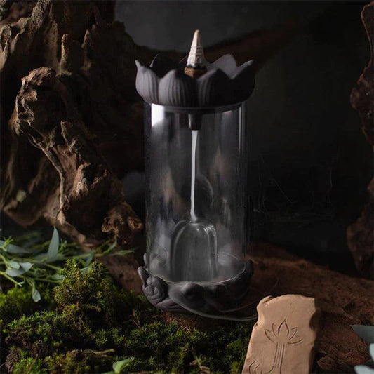 Shivling Design, Smoke Backflow Incense Burner Cone Incense Holder With 30 Backflow Incense Cones..